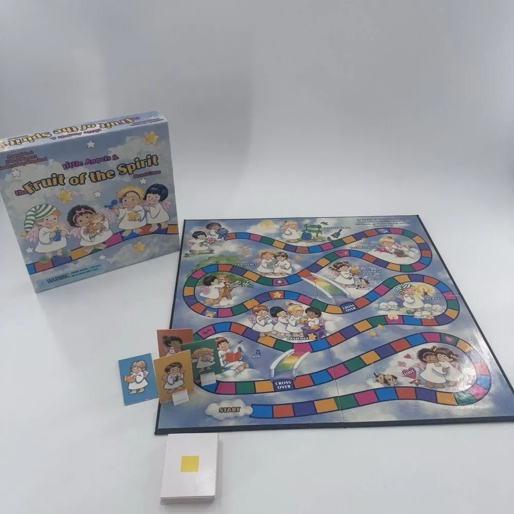Little Angels & The Fruit of the Spirit Bible Board Game 2004 Nearly Complete